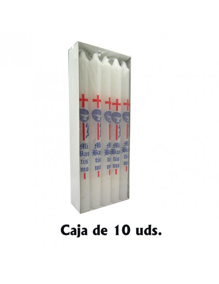 Vela Bautismo 2X25cm