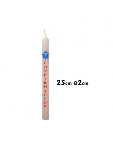 Vela Confirmacion 2X25cm