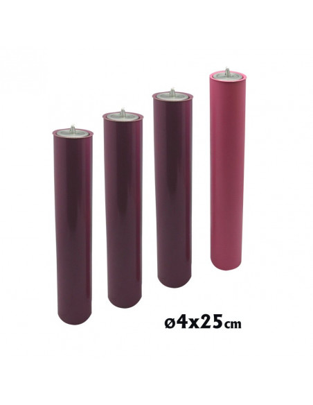 Juego Vela Adviento 40X250 Simil Vela Completo