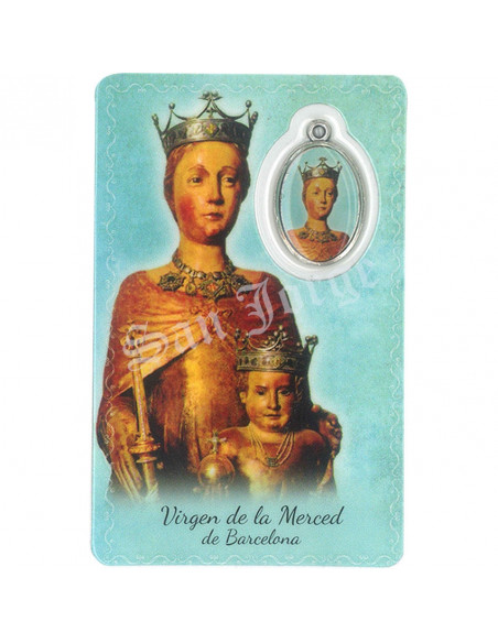 Estampa Cm N3921 Virgen De La Merced De Barcelona