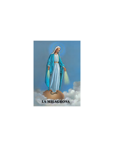 Estampa Con Oracion S-1007/1 Virgen Gitana El Amor Es La Luz Del Alma 7x11cm