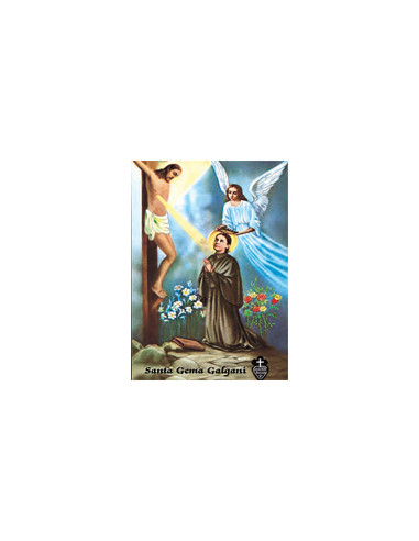 Estampa Con Oracion S-41/1 Virgen Rocio 7x11cm