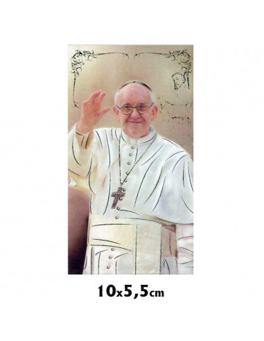 Estampa Brillo Oro Papa Francisco