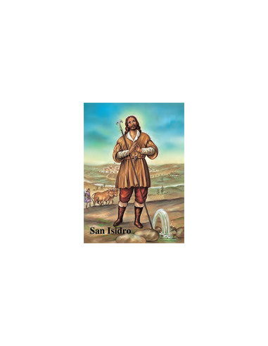 Estampa Con Oracion S-16/1 San Isidro...