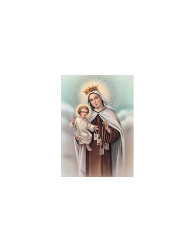 Estampa Con Oracion S-107/1/1 Virgen...