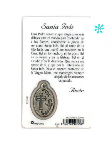 Estampa Cm N368 Santa Ines