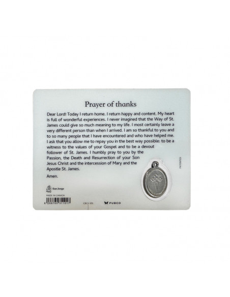 Estampa Plastica Doble Santiago Compostela En Ingles