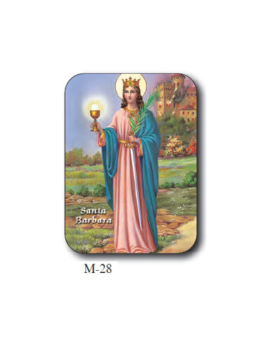 Estampa Mini M-28 Santa Barbara 4. 4X6cm