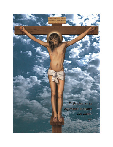 Lamina 21x30 CM Crucificado A-2037 El...