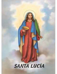 Lamina 21X30 Cm Virgen De...