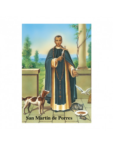 Lamina 21x30 CM San Martin De Porres...