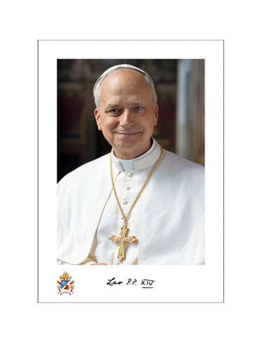Lamina 21x30cm Papa Leon XIV SA-176...