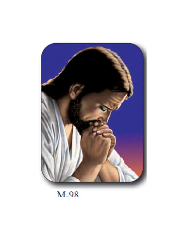 Estampa Mini M-98 Jesús Orando 4. 4X6cm