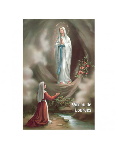 Lamina 21X30cm Virgen De Lourdes Sa-78