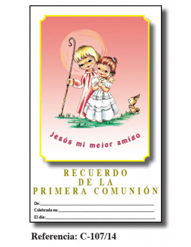 Lamina Primera Comunion 21. 5 X 34Cm...