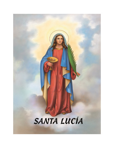 Lamina 21X30 Cm Santa Lucia Sa-12