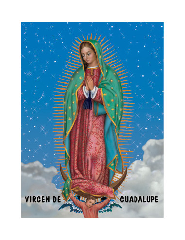 Lamina 21X30 Cm Virgen De Guadalupe...