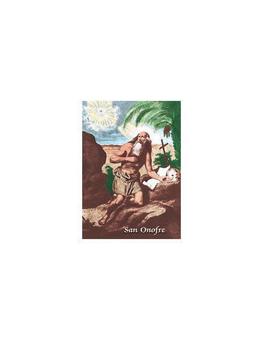 Estampa Con Oracion S-90/1 San Onofre...