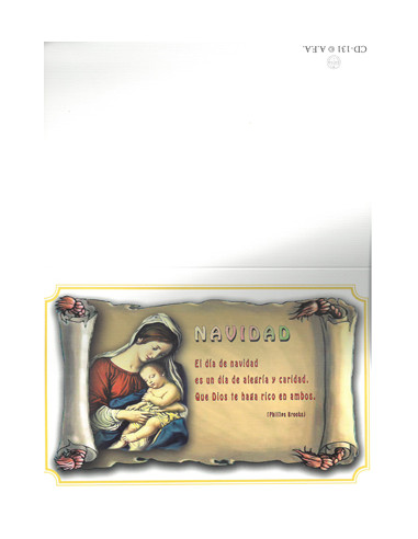 Diptico Navidad 21x15cm Dibujo...