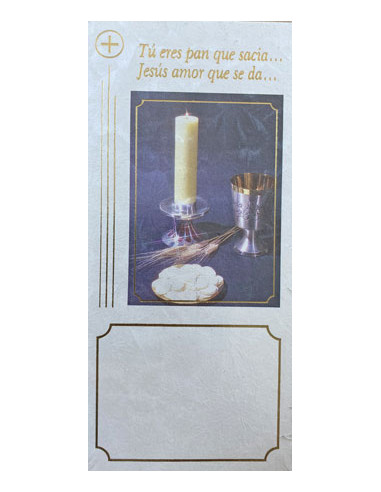 Recordatorio Primera Comunion De Mano...