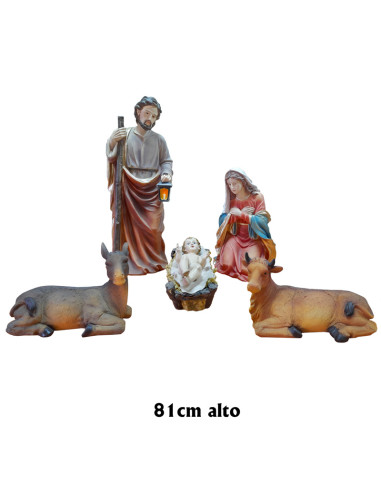 Nacimiento 5 Figuras 81Cm Decorado