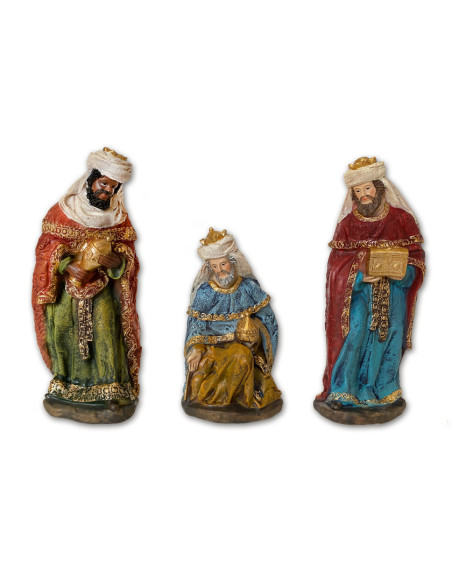 Nacimiento Clasico Tipo Lienzado 11 Figuras 20Cm Altura Pr8 Y 9