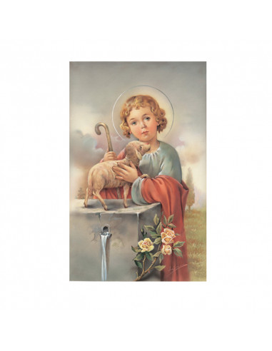 Estampa Con Oracion S-123/1/1 Niño...