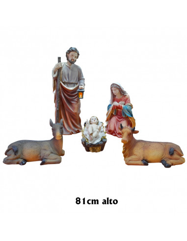 Nacimiento 5 Figuras 81cm Decorado