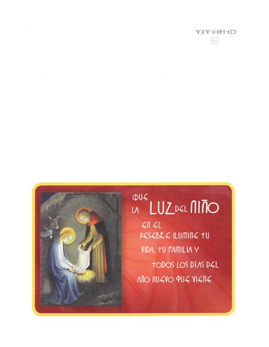 Diptico Navidad 21X15cm Nacimiento...