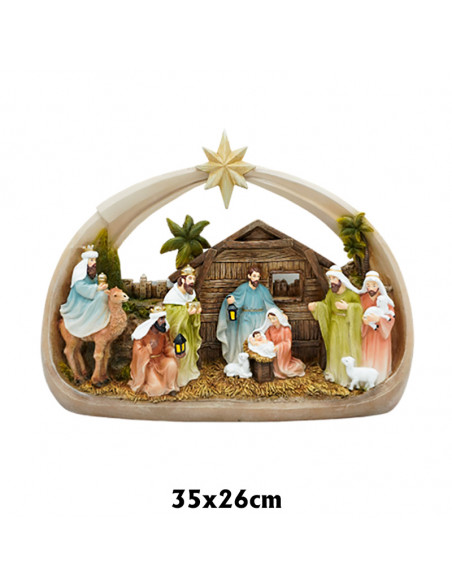 Nacimiento Infantil 6X3. 5 Pca 7 Tonos Blancos Y Angelito Varios 4 Modelos