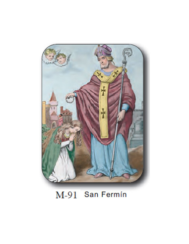 Estampa Mini M-91 San Fermin 4. 4X6cm