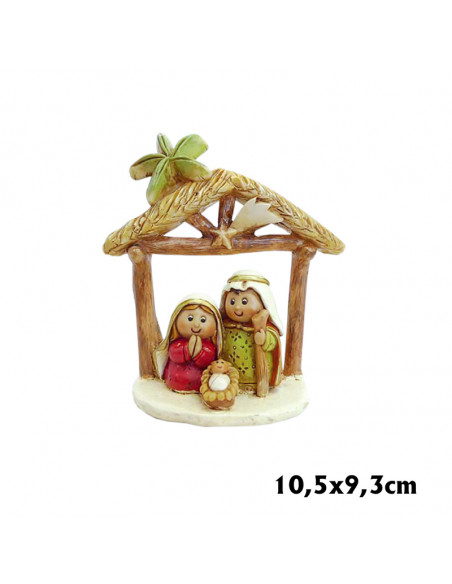 Nacimiento Esc 3 Figuras 25Cm Niño Con Cuna San Jose Con Tunica