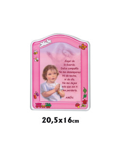 Tabla Madera Oracion Angel...