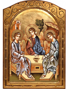 Icono Madera Pintado A Mano...