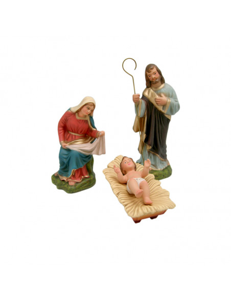 Nacimiento Esc 3 Figuras 20Cm Niño Con Cuna