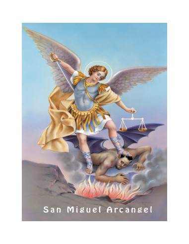 Lamina 21X30 Cm San Miguel Arcangel...