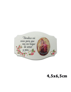 Placa Iman Blanco Bendice...