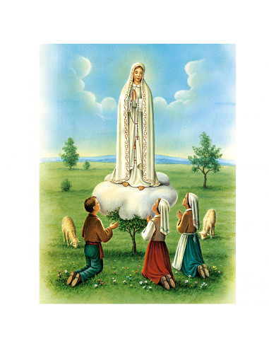 Lamina 21X30cm Virgen De Fatima Con...