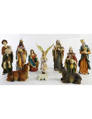 Nacimiento Res 21Cm 11 Figuras Pr2...