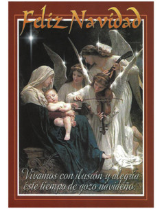 Postal Navidad 567 Angeles...