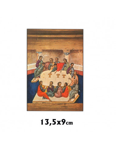 Icono Tabla Lamina Ultima Cena 95X145mm