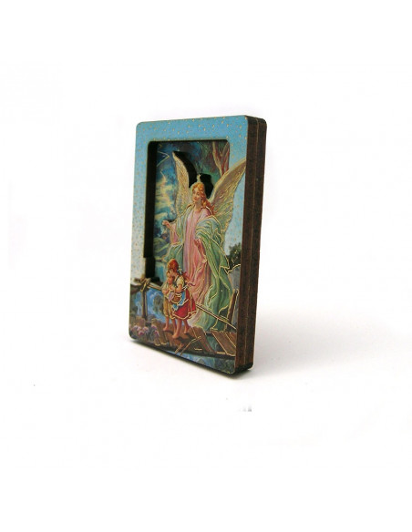 Tabla Bidimensional Angel Guarda 6x4cm Magnetica Y Pie Suelto
