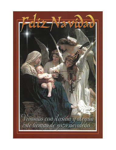 Postal Navidad 567 Angeles Tocando...