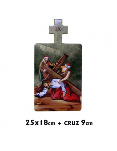 Via Crucis Madera Estampada 15...
