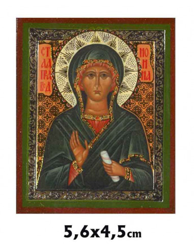 Icono Tabla 5. 6x4. 5cm Virgen Coronada