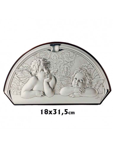 Icono Plata Oval 11x8cm Virgen Del Abrazo Con Turbante