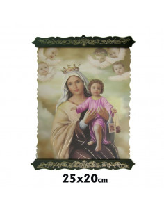 Pergamino 25X20cm Virgen...