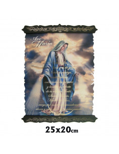 Pergamino 25X20cm Virgen...