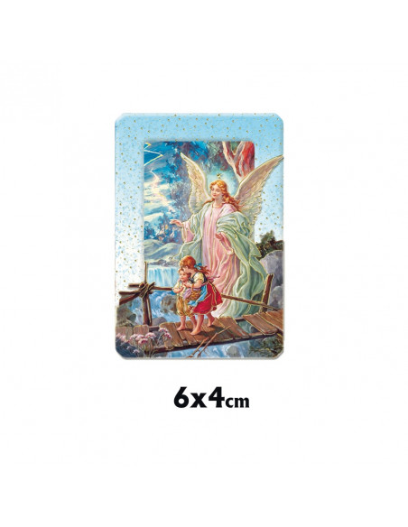 Tabla Bidimensional Angel Guarda 6X4cm Magnetica Y Pie Suelto