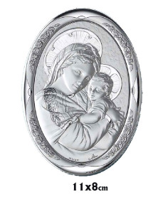Icono Plata Oval 11X8cm...